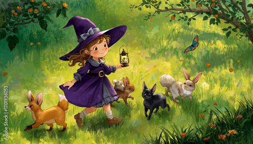 This little witch, her animal friends, and the enchantment of a sunny day make for a truly magical adventure.