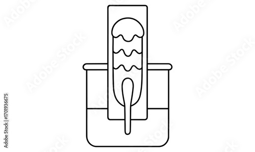Chromatography coloring fun activity for kids education illustration design