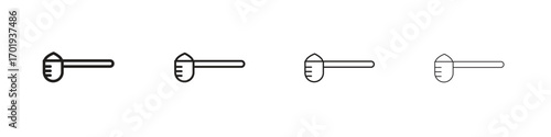 Scoop icons. thin line symbols in strokes