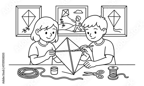 Creative kite making workshop for children – fun and interactive craft activity