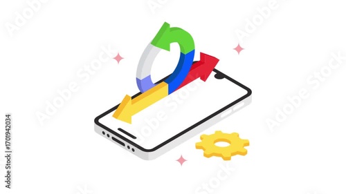 Wallpaper Mural Agile isometric animation MP4 file Torontodigital.ca