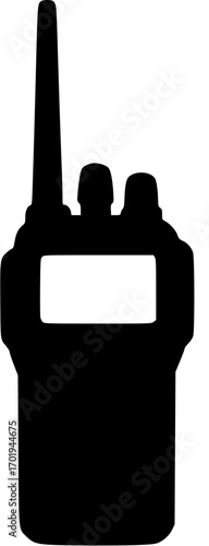 four walkie talkies lined up