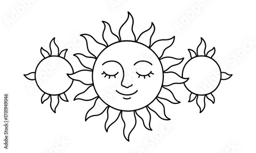 Charming sundog themed coloring page for relaxation and creativity