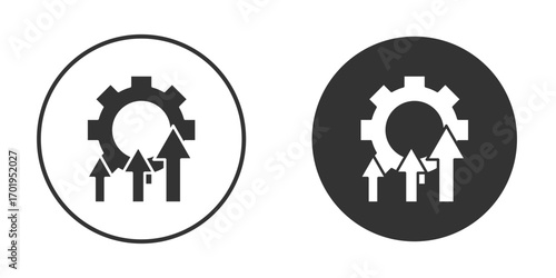 Improvement icon or Logo. Flat Style vector EPS.
