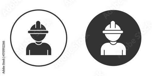 Worker icon or Logo. Flat Style vector EPS.