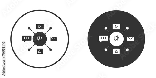 Social campaign icon or Logo. Flat Style vector EPS.