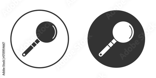 Search icon or Logo. Flat Style vector EPS.