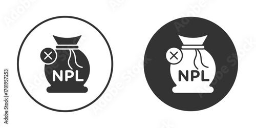 NPL icon or Logo. Flat Style vector EPS.