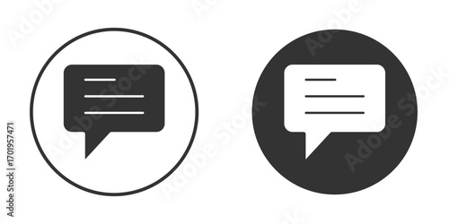 Messaging icon or Logo. Flat Style vector EPS.