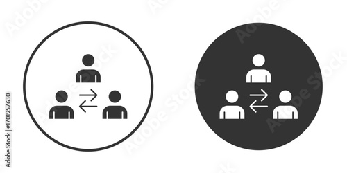 Mediator icon or Logo. Flat Style vector EPS.
