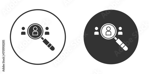Job candidate icon or Logo. Flat Style vector EPS.