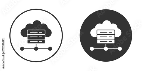 Hosting icon or Logo. Flat Style vector EPS.