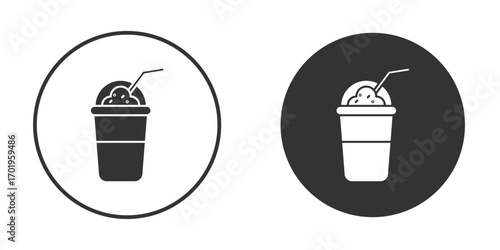 Frappe icon or Logo. Flat Style vector EPS.