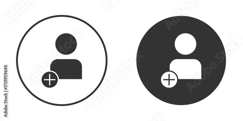 Follower icon or Logo. Flat Style vector EPS.