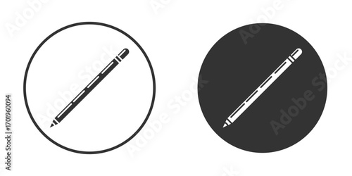 Eyeliner icon or Logo. Flat Style vector EPS.