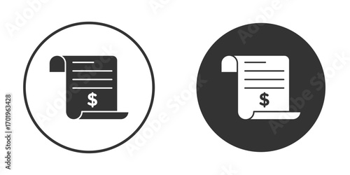 Billing icon or Logo. Flat Style vector EPS.