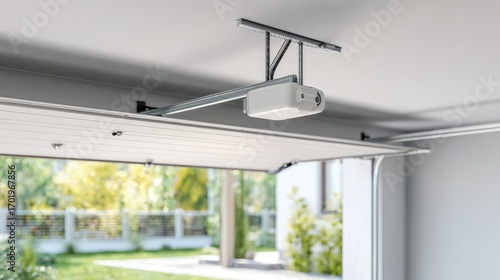 Garage Door Opener System Installation, Automatic Motor and Mechanism for Home Security and Convenience