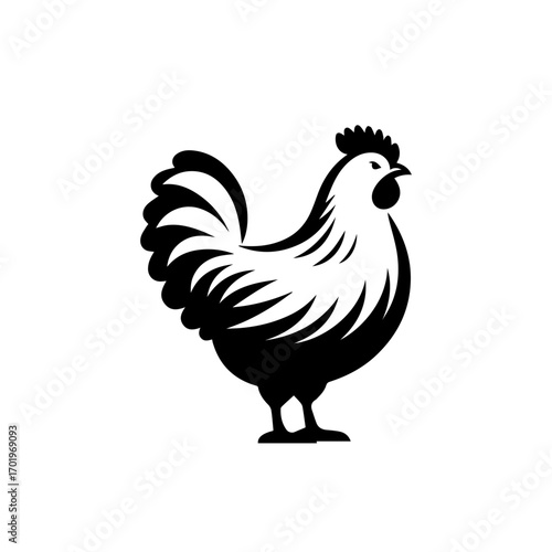 Realistic Hen Vector Illustration – Farmyard Bird Design