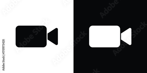 Video call icon design illustration. icon concept in flat