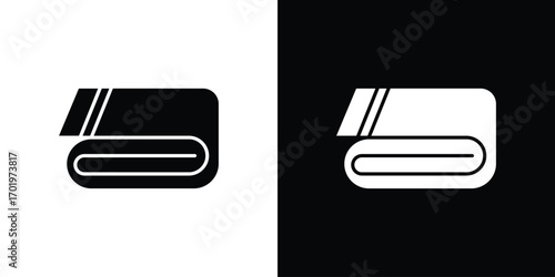 Towel icon design illustration. icon concept in flat