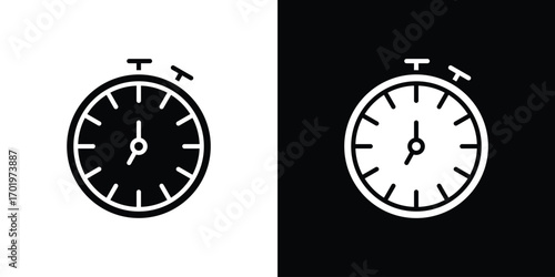 Timer icon design illustration. icon concept in flat