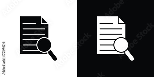 Research icon design illustration. icon concept in flat