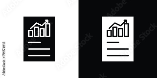 Report icon design illustration. icon concept in flat