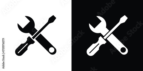 Repair tools icon design illustration. icon concept in flat