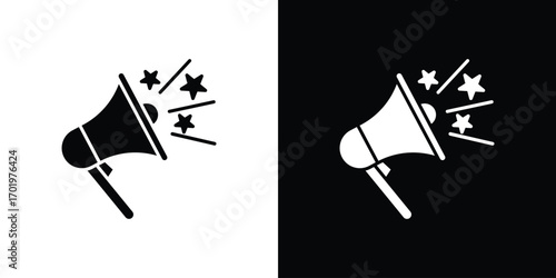 Promotion icon design illustration. icon concept in flat