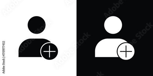New account icon design illustration. icon concept in flat