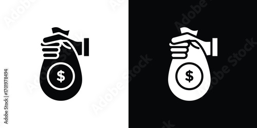 Investment icon design illustration. icon concept in flat