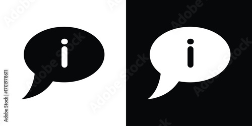 Info icon design illustration. icon concept in flat