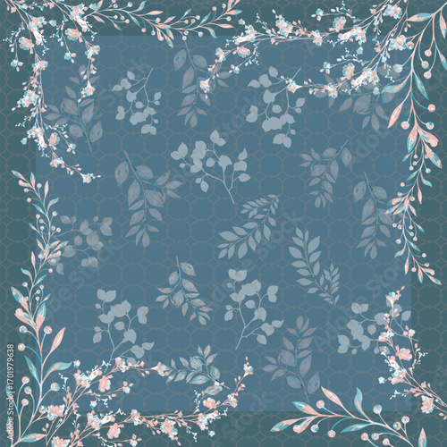 beautiful hijab design textile digital printing