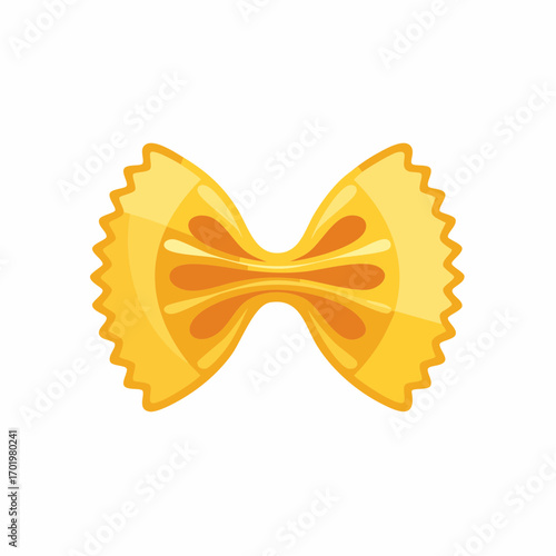 Farfalle pasta illustration delicious Italian food icon graphic