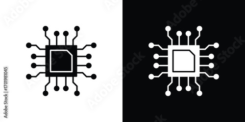 Computer science icon design illustration. icon concept in flat