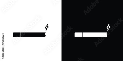 Cigarette icon design illustration. icon concept in flat