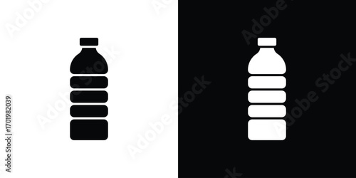 Bottle icon design illustration. icon concept in flat