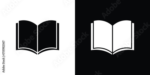 Book icon design illustration. icon concept in flat