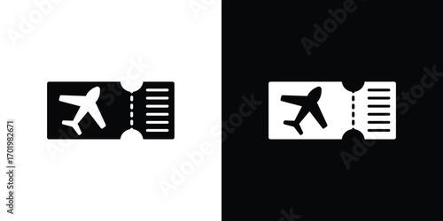 Airline ticket icon design illustration. icon concept in flat