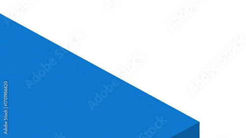 Free Download Generative AI, White paper with cobalt blue block - GFXLoad