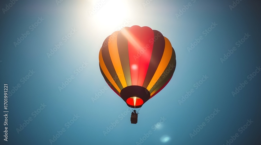 Obraz premium hot air balloon in sky Skyward Journey Floating Adventure
