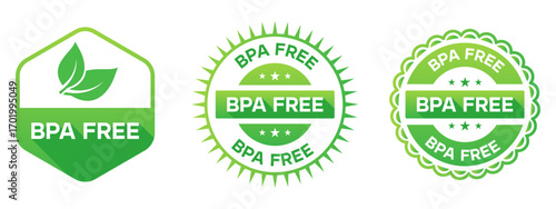 BPA Free Eco Friendly Product Label Badge Design