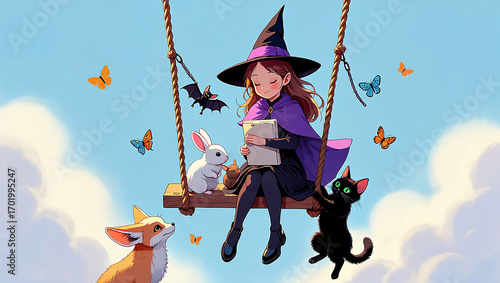 This little witch, her animal friends, and the enchantment of a sunny day make for a truly magical adventure.