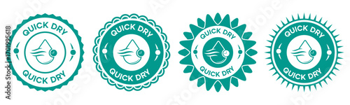 Quick Dry Waterproof Product Badge Label Design