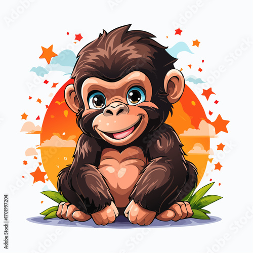 Niedliches Gorillababy