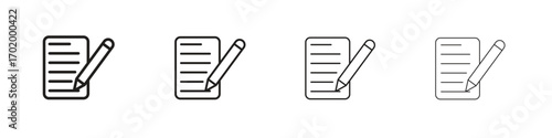 Registration form icons illustrations collection on white background. Pixel perfect vector graphics