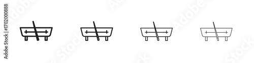 Pool table icons illustrations collection on white background. Pixel perfect vector graphics