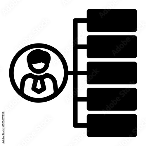 Corporate Structure Organization icon from the Corporate icon collection (Mixed Style)