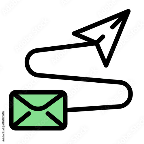 Document Dispatcher icon from the Corporate icon collection (Outline Color Lineal Style)