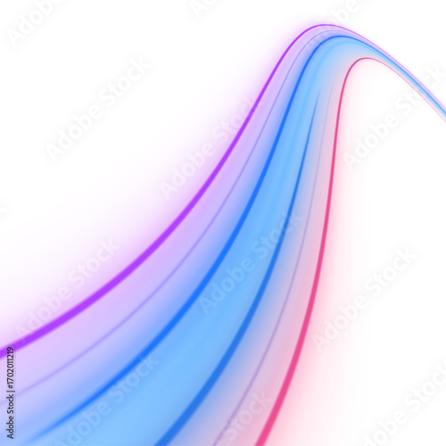 Curved light lines loop smoothly around each other, glowing with energy. An elegant depiction of data flow and digital harmony. PNG